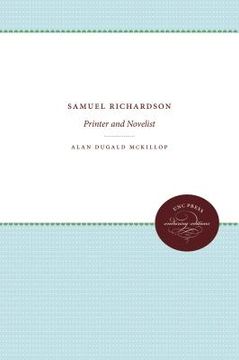 portada samuel richardson: printer and novelist (en Inglés)