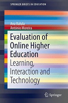 portada Evaluation of Online Higher Education: Learning, Interaction and Technology (Springerbriefs in Education) (en Inglés)