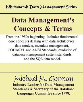 portada data management's concepts & terms (en Inglés)