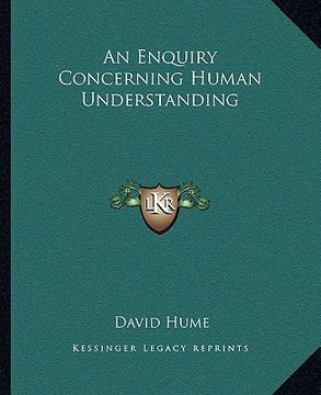 portada an enquiry concerning human understanding (in English)