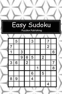 portada Easy Sudoku: Sudoku Puzzle Game For Beginers With Geometric line pattern abstract seamless background cover (en Inglés)