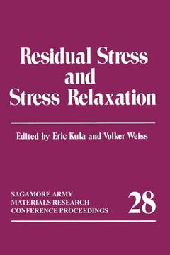 portada Residual Stress and Stress Relaxation (in English)