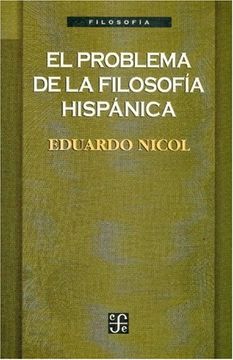 portada El Problema de la Filosofía Hispánica (in Spanish)