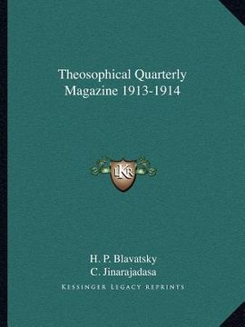 portada theosophical quarterly magazine 1913-1914 (in English)