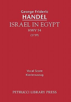 portada israel in egypt, hwv 54 - vocal score (en Inglés)