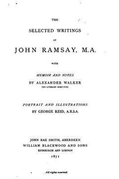 portada The Selected Writings of John Ramsay (in English)