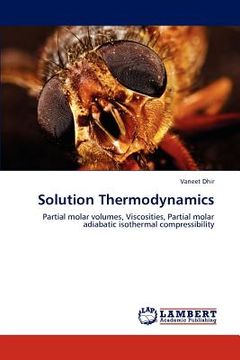 portada solution thermodynamics (in English)