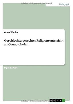portada Geschlechtergerechter Religionsunterricht an Grundschulen (German Edition)