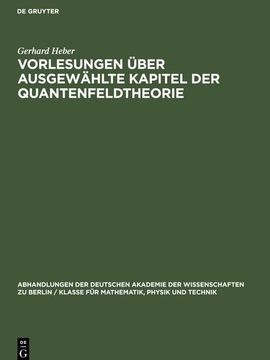 portada Vorlesungen Über Ausgewählte Kapitel der Quantenfeldtheorie (en Alemán)