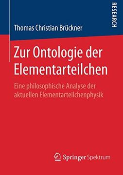 portada Zur Ontologie der Elementarteilchen: Eine Philosophische Analyse der Aktuellen Elementarteilchenphysik 