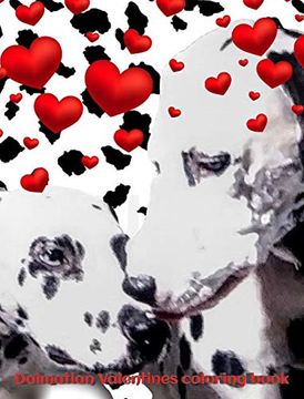 portada Dalmatians Valentine's Mega Blank Page Coloring Book (en Inglés)