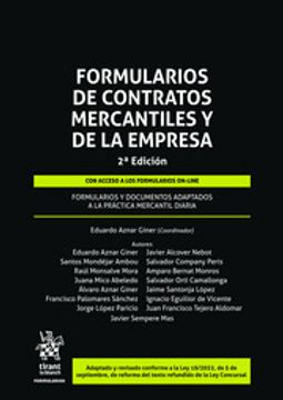 portada Formularios de Contratos Mercantiles y de la Empresa