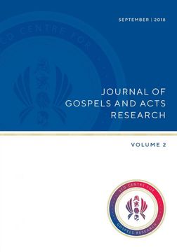 portada Journal of Gospels and Acts Research: Volume 2 (2) (Issn 2208-5610) (en Inglés)
