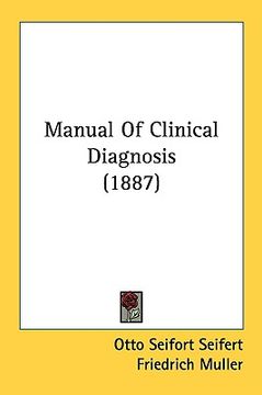 portada manual of clinical diagnosis (1887) (in English)
