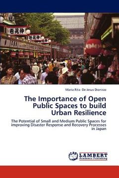 portada the importance of open public spaces to build urban resilience (en Inglés)