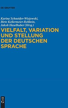 portada Vielfalt, Variation und Stellung der Deutschen Sprache 