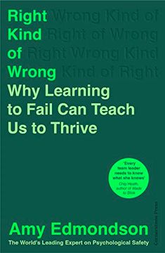 portada Right Kind of Wrong: Why Learning to Fail can Teach us to Thrive (en Inglés)