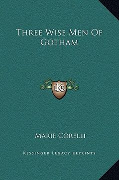 portada three wise men of gotham (en Inglés)