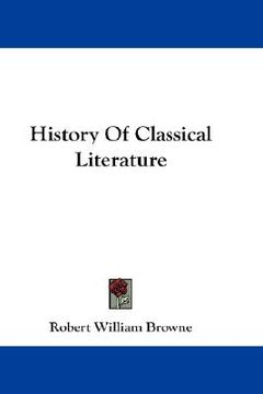 portada history of classical literature (en Inglés)