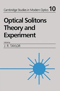 portada Optical Solitons: Theory and Experiment (Cambridge Studies in Modern Optics) (en Inglés)