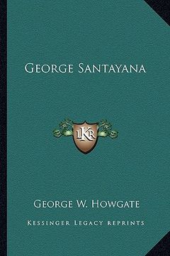 portada george santayana (en Inglés)