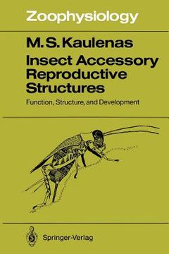 portada insect accessory reproductive structures: function, structure, and development (en Inglés)