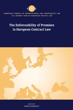 portada The Enforceability of Promises in European Contract law (The Common Core of European Private Law) (en Inglés)