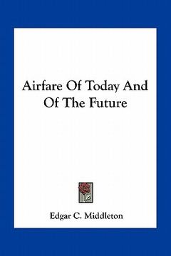 portada airfare of today and of the future