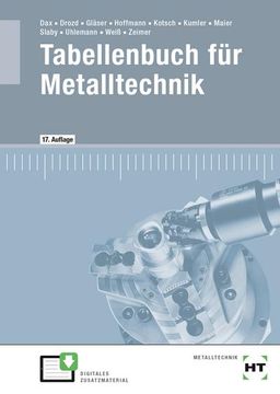 portada Tabellenbuch für Metalltechnik (en Alemán)