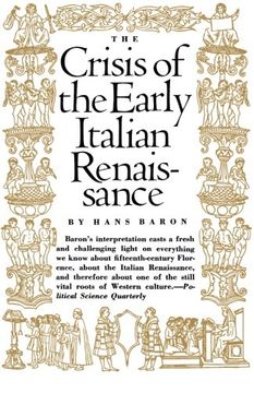 portada Crisis of the Early Italian Renaissance (in English)