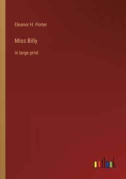 portada Miss Billy: in large print