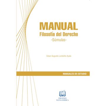 portada MANUAL FILOSOFÍA DEL DERECHO -SÚMALAS