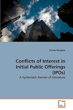 portada conflicts of interest in initial public offerings (ipos (en Inglés)