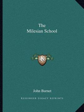 portada the milesian school (en Inglés)