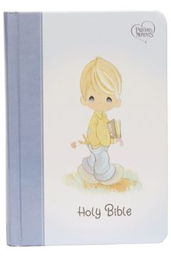 portada Nkjv, Precious Moments Small Hands Bible, Hardcover, Blue, Comfort Print: Holy Bible, new King James Version (in English)