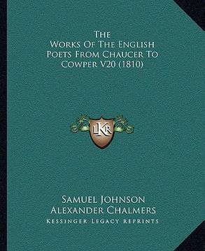 portada the works of the english poets from chaucer to cowper v20 (1810) (en Inglés)