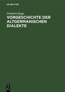 portada Vorgeschichte der Altgermanischen Dialekte 