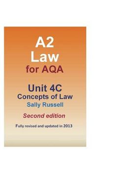 portada A2 Law for AQA Unit 4C Concepts of Law (en Inglés)