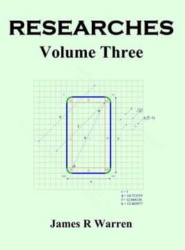 portada Researches: Volume Three (in English)