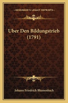 portada Uber Den Bildungstrieb (1791) (en Alemán)
