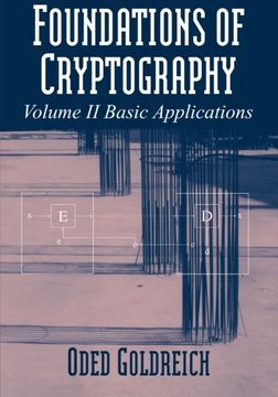portada Foundations of Cryptography: Volume 2, Basic Applications Paperback (en Inglés)