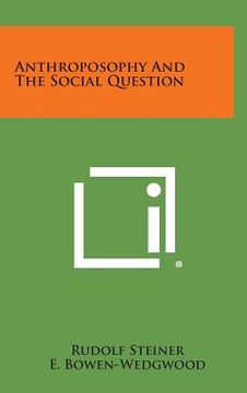 portada Anthroposophy and the Social Question (in English)