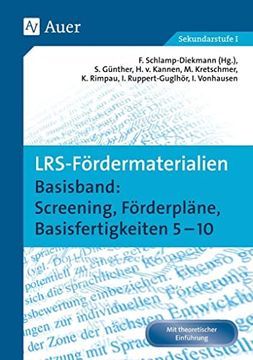 portada Lrs-Fördermaterialien 1: Basisband: Screening, Förderpläne, Basisfertigkeiten 5-10 (5. Bis 10. Klasse) (en Alemán)