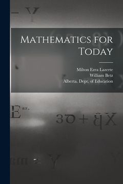 portada Mathematics for Today
