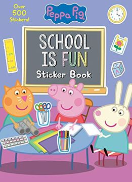 portada School is fun Sticker Book Peppa pig (in English)
