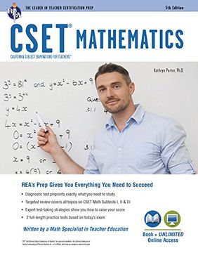 portada CSET Mathematics Book + Online (CSET Teacher Certification Test Prep)