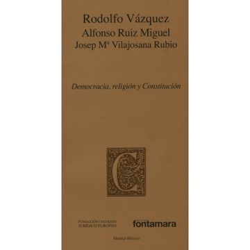 portada Democracia Religion y Constitucion (in Spanish)