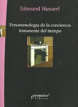 portada Fenomenologia de la Conciencia Inmanente del Tiempo (in Spanish)