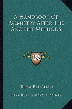 portada a handbook of palmistry after the ancient methods (in English)