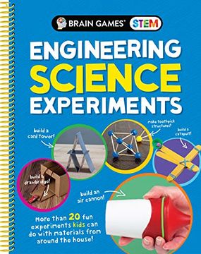 portada Brain Games Stem - Engineering Science Experiments: More Than 20 fun Experiments Kids can do With Materials From Around the House! (en Inglés)